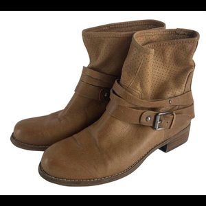 Marc Fisher Leather Ankle Booties Size 10